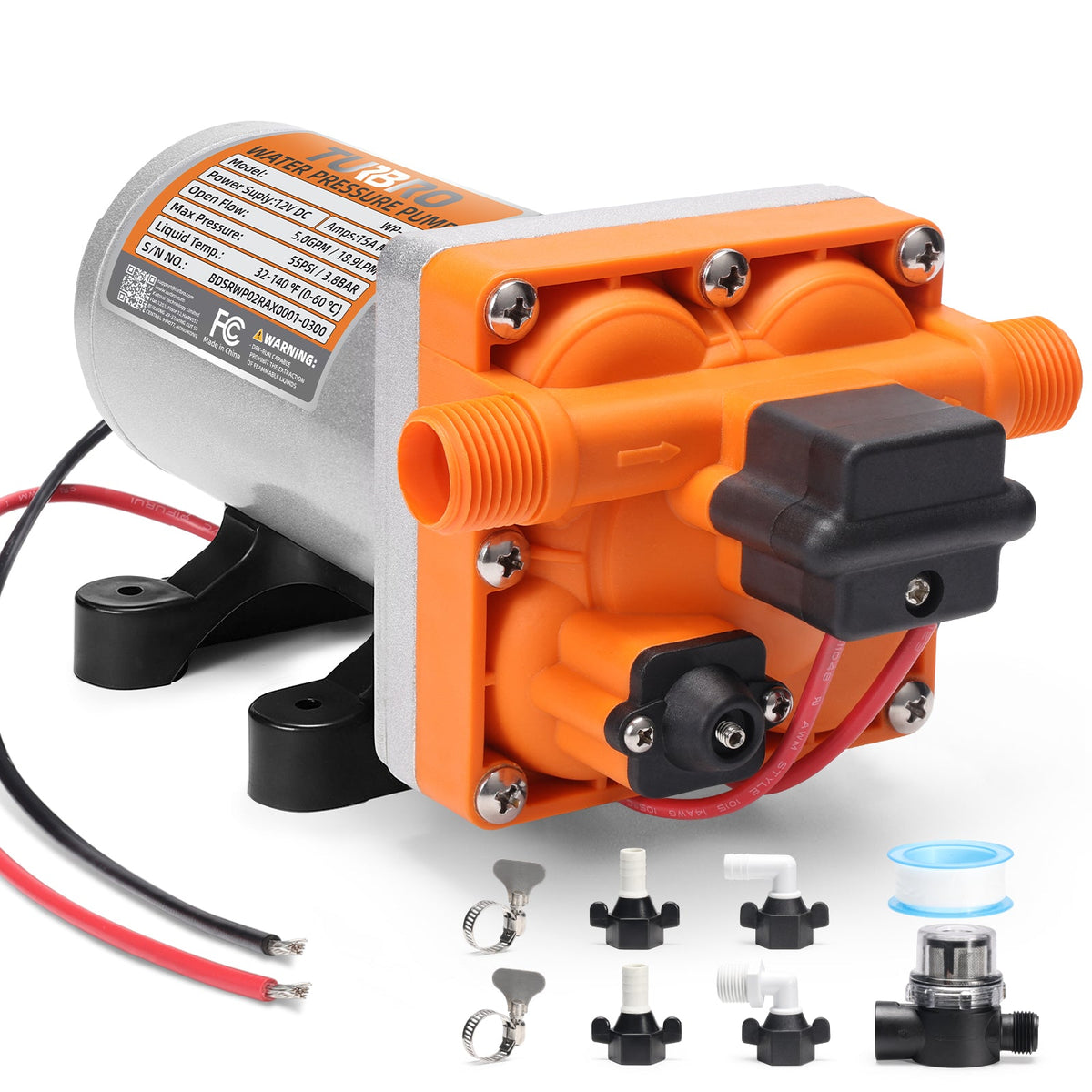 Rotorua RV Diaphragm Water Pressure Pump