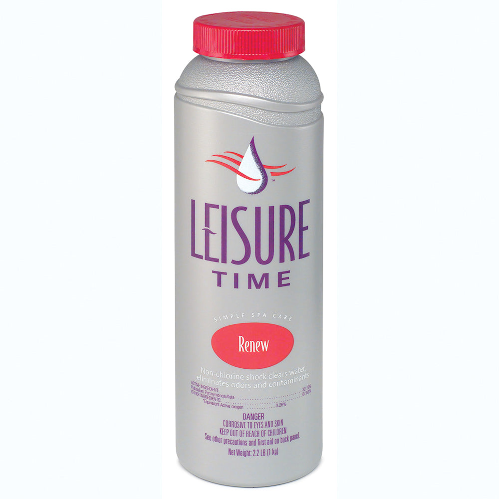 Spa Chemical | Leisure Time | Spa Renew Non-Chlorine Shock 2.2 lb | Fast-Acting | 1 Bottle