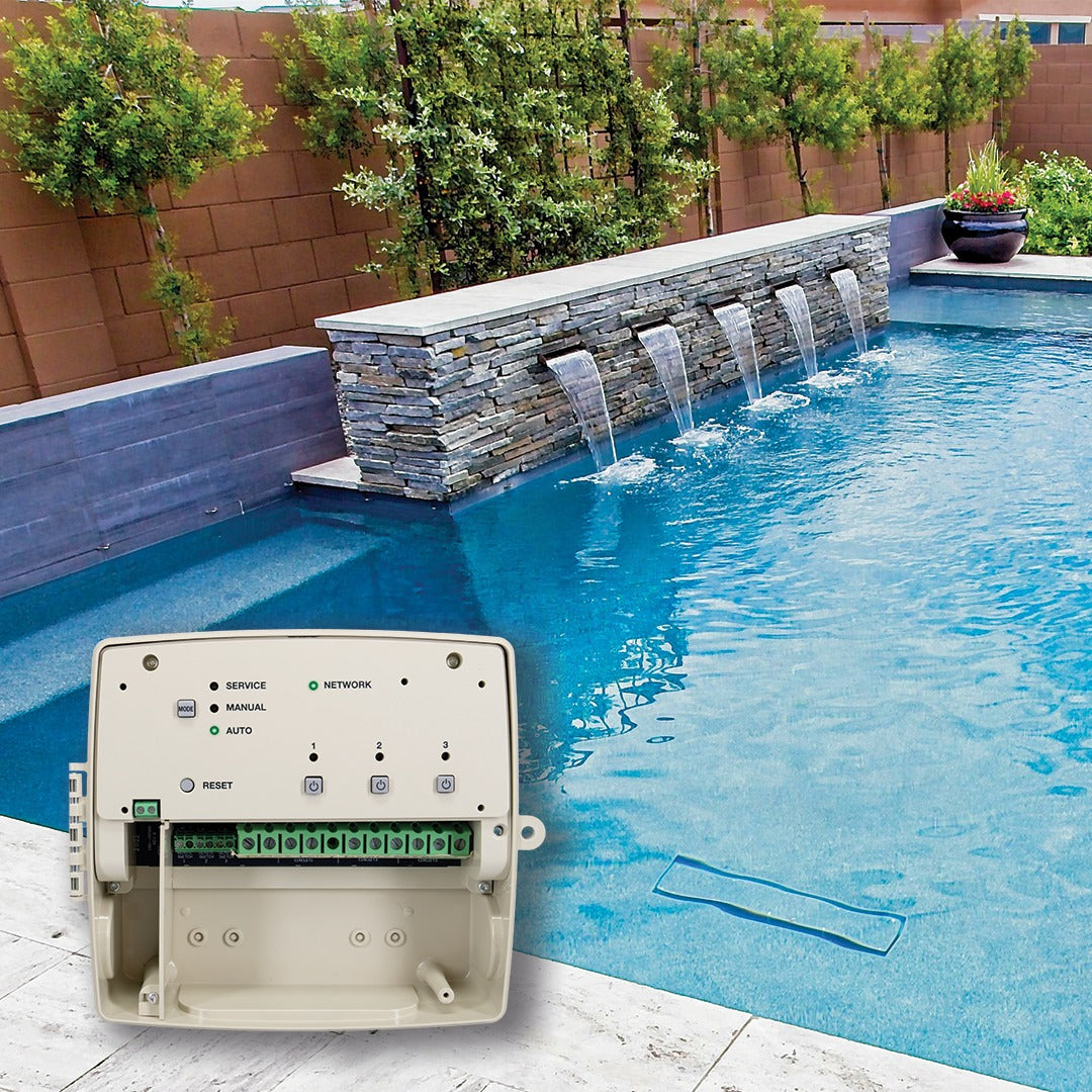 WiFi Pool Controller 120-277 VAC 3 Circuit 2-SPDT/1DPDT with SPDT - PE733P