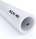 VENTRAL Schedule 40 FOAM CORE (CELLULAR) PVC DWV Drain Pipe 4 Inch (4.5 OD), White, Cut Lengths for Plumbing, Landscape, Drainage, Waste, Vent