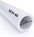 VENTRAL Schedule 40 PVC Pipe 2 1/2 Inch (2.875 OD), White, Cut Lengths for Plumbing, Landscape, Pool, Spa