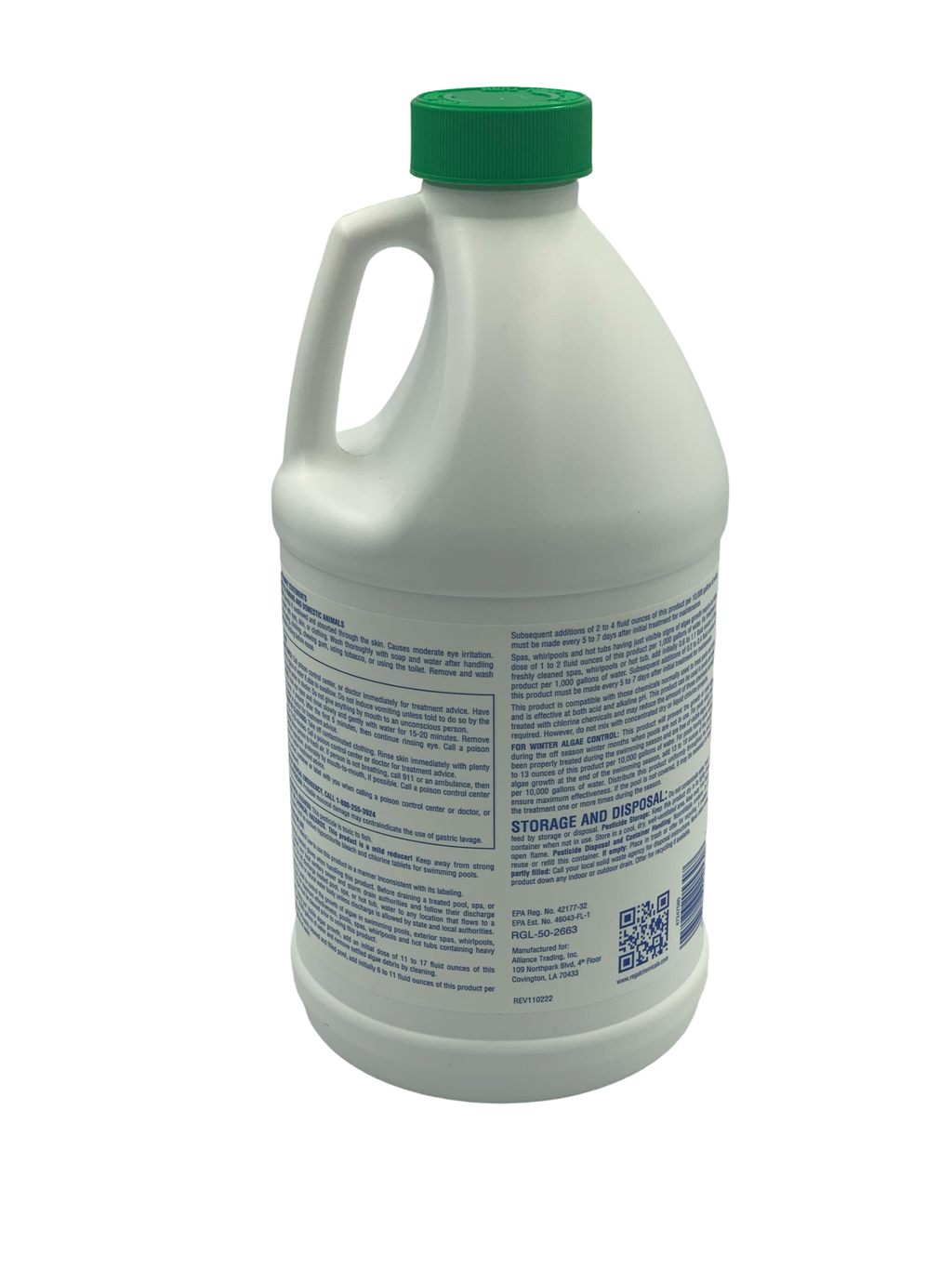 Regal Chemicals 1/2 gal Algaecide 60 Bottle - 47247580