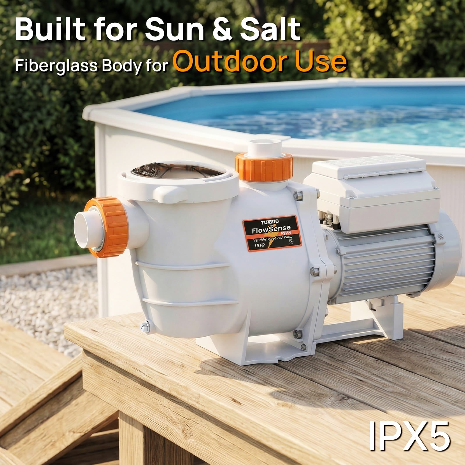 FlowSense Variable Speed Pool Pump, Above-Ground
