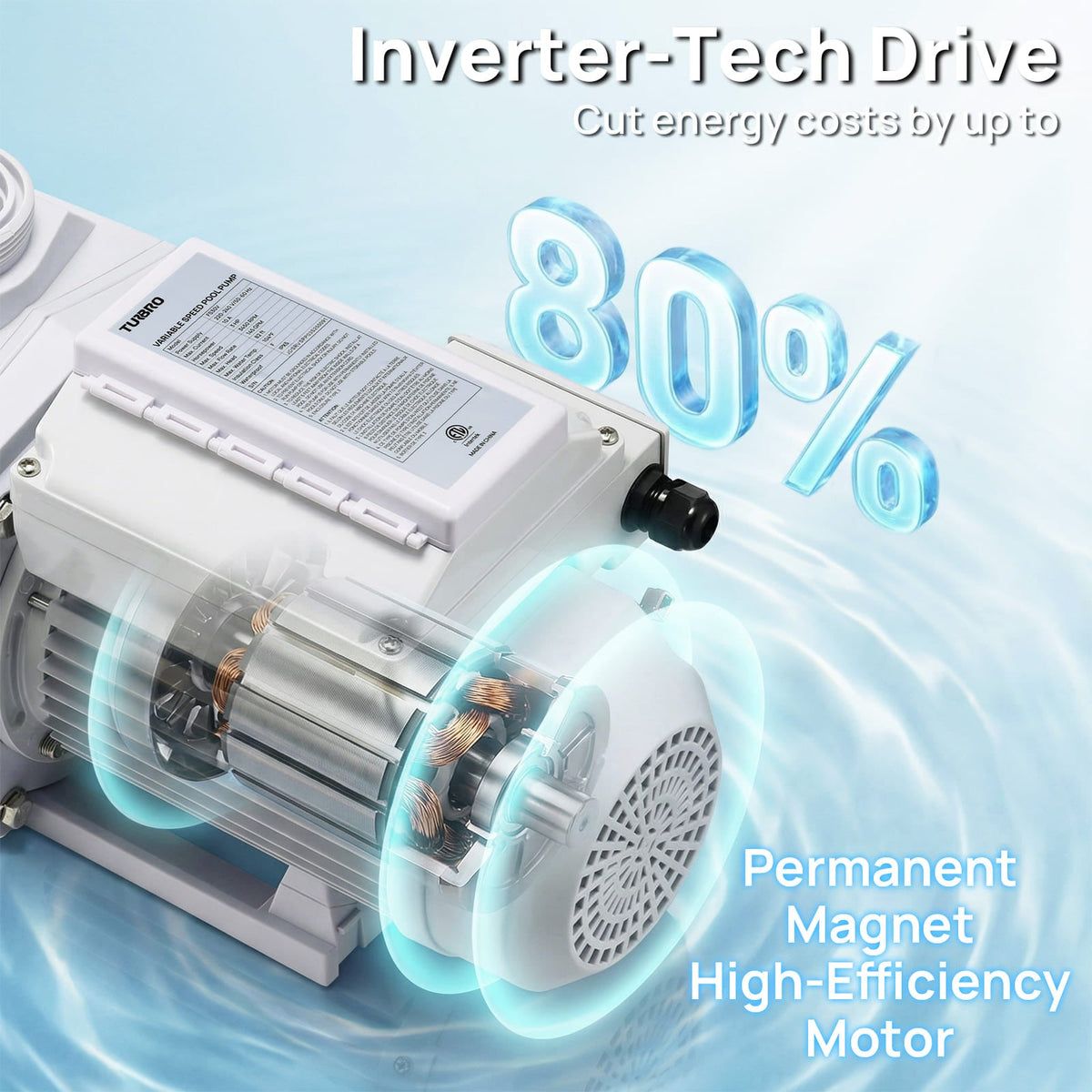 FlowSense Variable Speed Pool Pump, In/Above-Ground