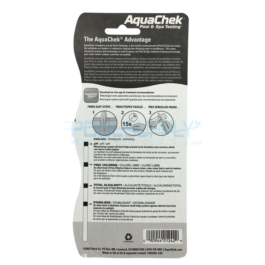 AquaChek Yellow 4-in-1 Test Strips - 511242A