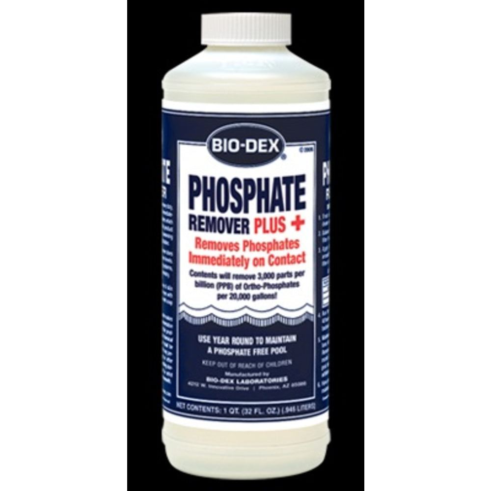 Pool Phosphate Remover For Algae Control | Plus Formula | One Gallon Bottle | Bio-Dex