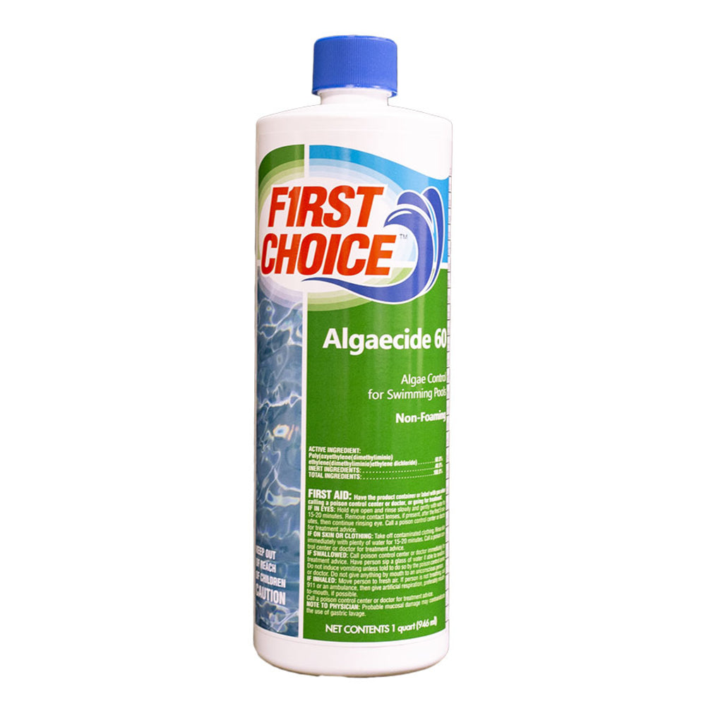 Algaecide | 60 Percent | 32 Oz Bottle | 1 Bottle | First Choice