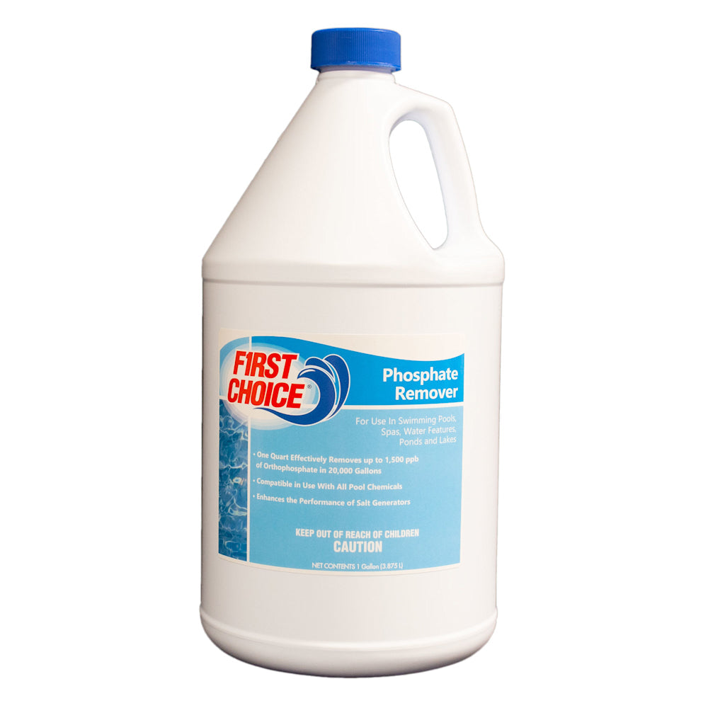 Phosphate Remover | First Choice | 1 Gallon Bottle | Heavy-Duty | Chemical Balancing