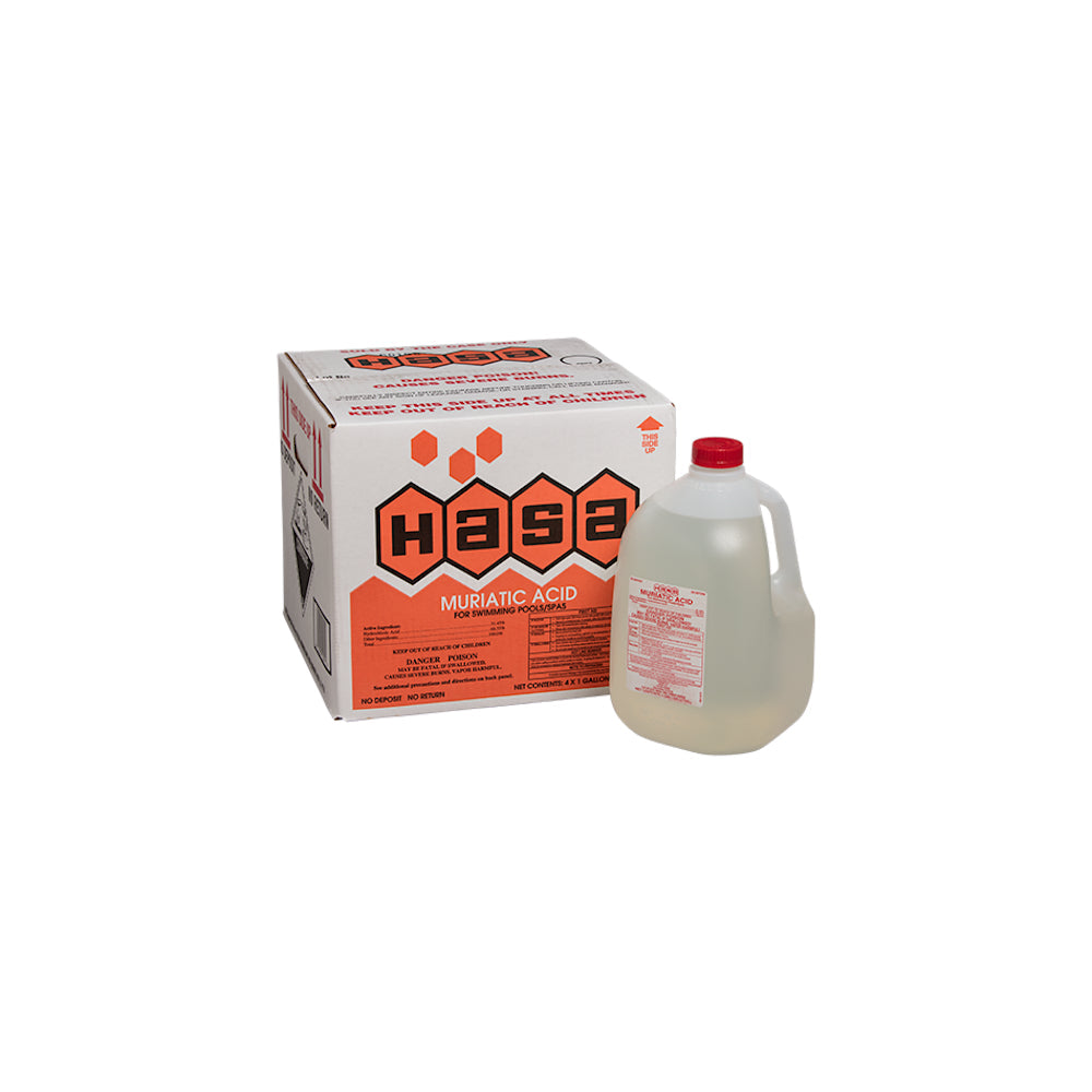 Muriatic Acid | Hasa | 1 Gallon | Heavy Duty Concentrated | Pool Use