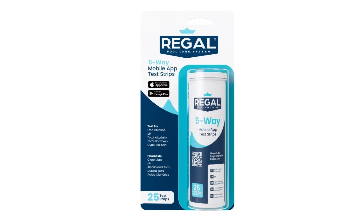 5-Way Test Strips FC/pH/TA/TH/CYA 12 per pack 25 count