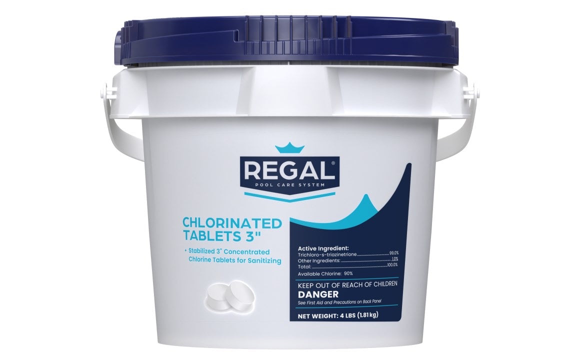 4 lb 3" Chlorinated Tabs Unwrapped Pail