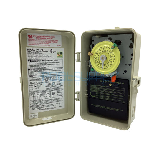 Intermatic Mechanical Timer 220 Volt Beige Case - T104P3