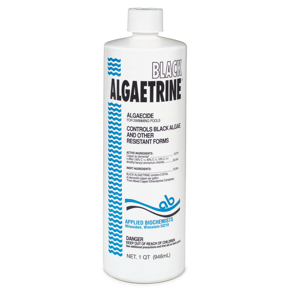 Algaecide | 32 Ounce Bottle | Black Algaetrine Heavy Duty Algaecide Formula | Applied Bio