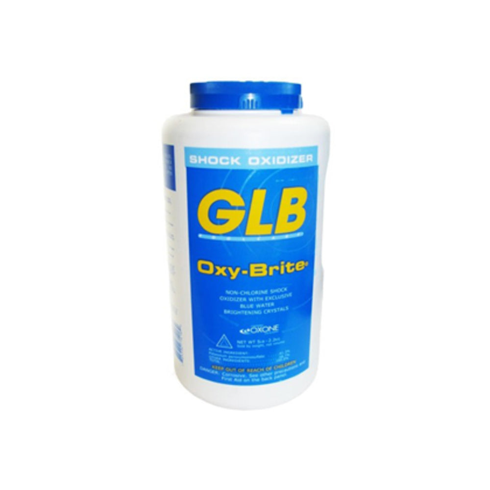 Non Chlorine Pool Shock | GLB | Oxy Brite | 5 Pound Bottle | Fast Acting for Rapid Chemical Reset