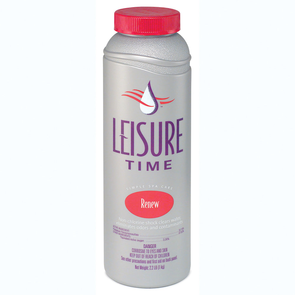 Spa Chemical | Leisure Time | Spa Renew Non-Chlorine Shock 2.2 lb | Fast-Acting | 1 Bottle