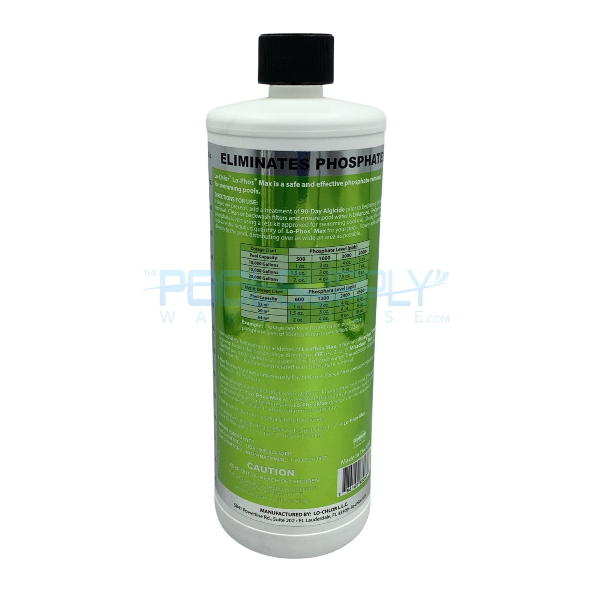 Lo-Chlor® Lo-Phos Max Phosphate Remover - 1 Qt - LO-PHOS-MAX-QT