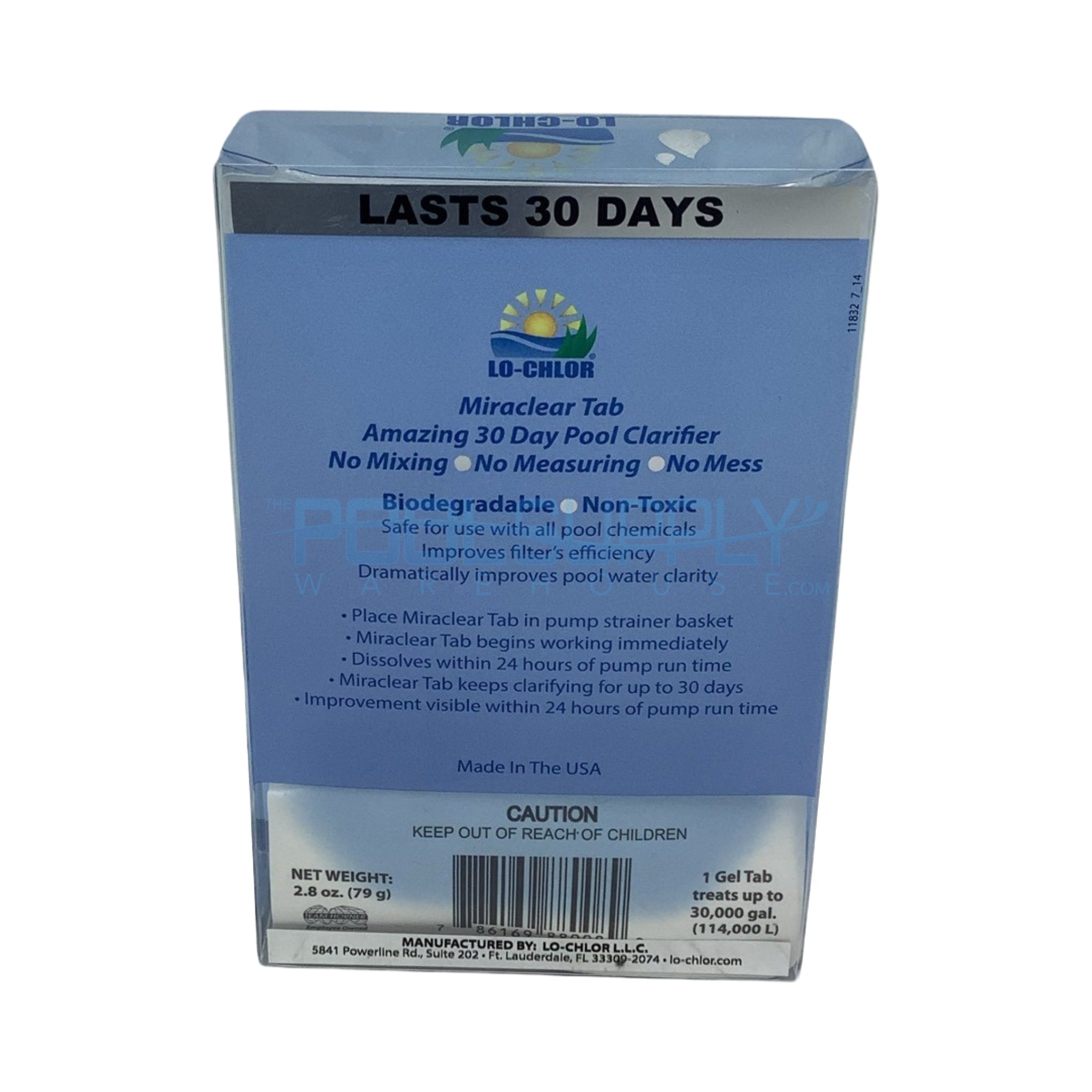 Miraclear Pool Clarifier Tab - 2.8 oz - LO-3030