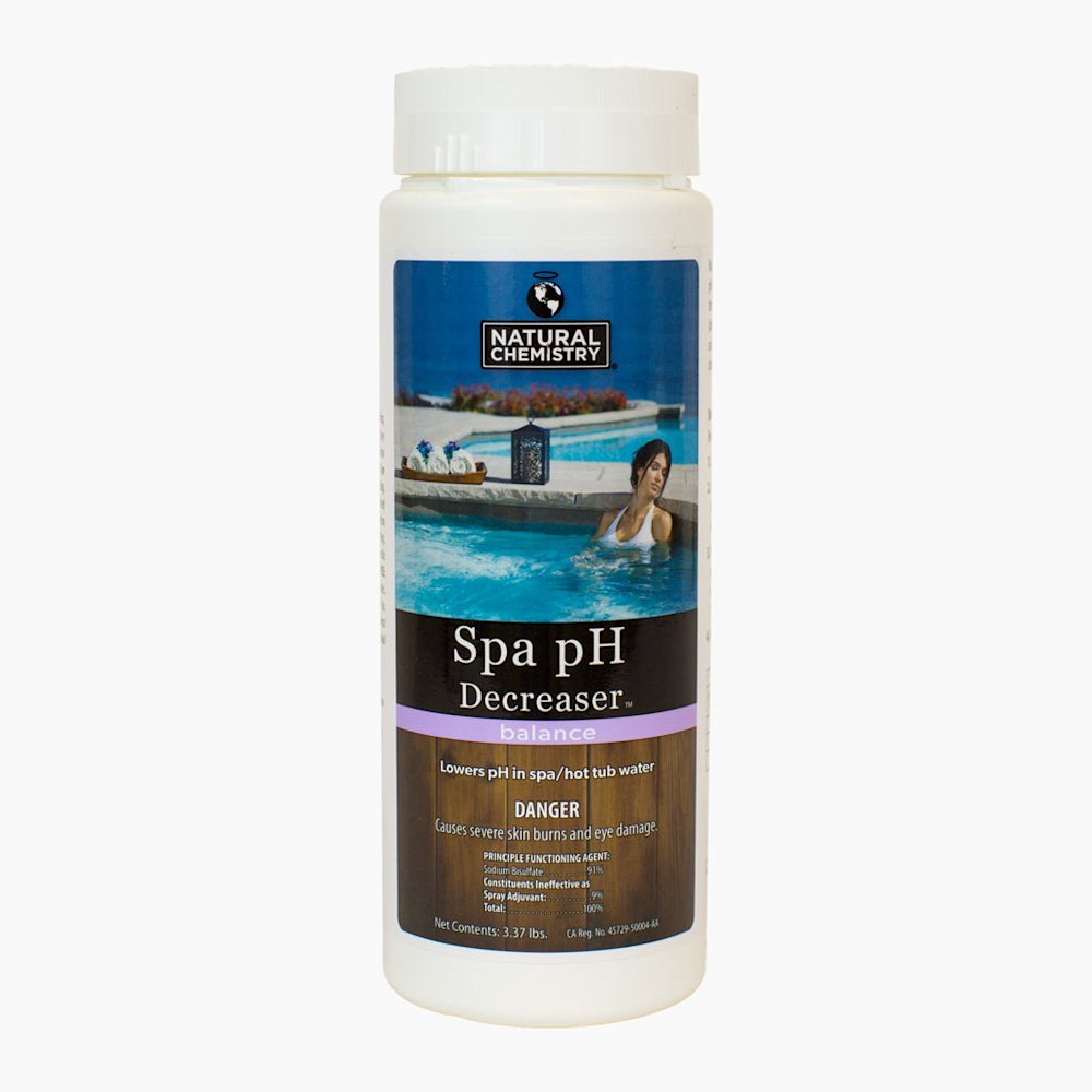 Spa pH Decreaser | Fast Acting | 3.37 lb | 1 Bottle | Natural Chemistry