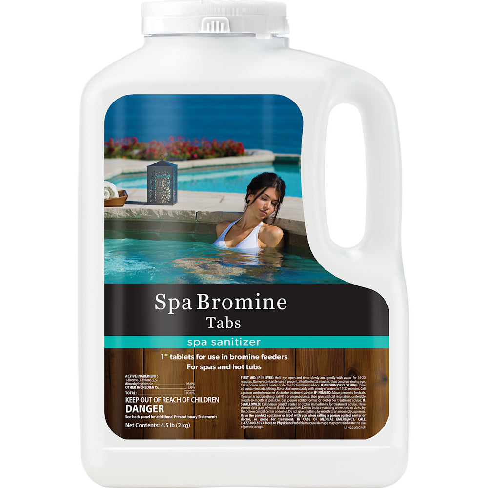 Spa Bromine Tablets | Bromine | 4.5 Lb Bottle | 1 Bottle | Natural Chemistry