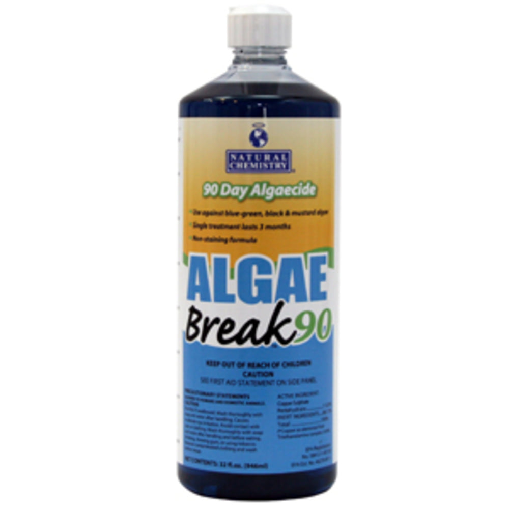 Algaecide | Natural Chemistry | 17600NCM | 32 Oz | Heavy Duty Algae Control for DIY Pool Cleaning