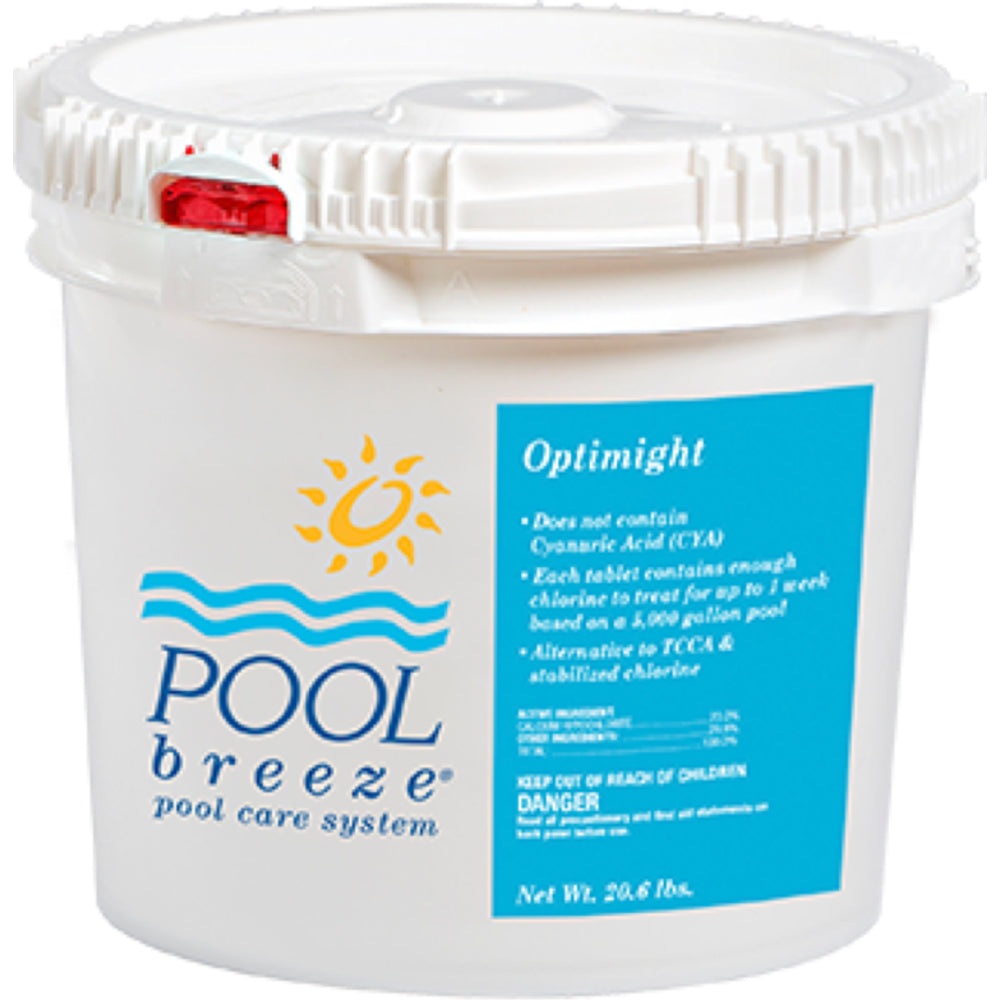 Calcium Hypochlorite Tablets | Pool Breeze | Optimight Cal Hypo | Slow Dissolving | 4.5 Lb