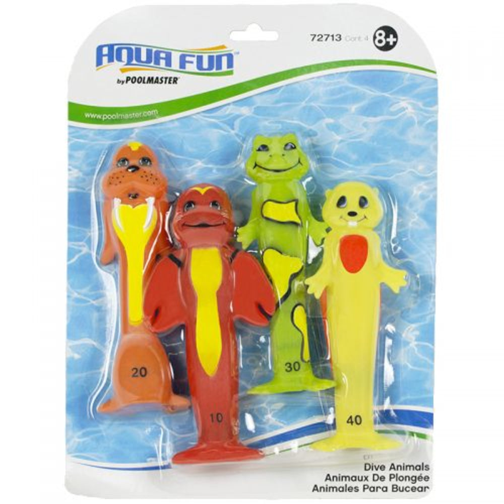 Pool Toys | Poolmaster | 72713 | 7 Piece Dive Animals Set | Soft PVC Toy Grade Material