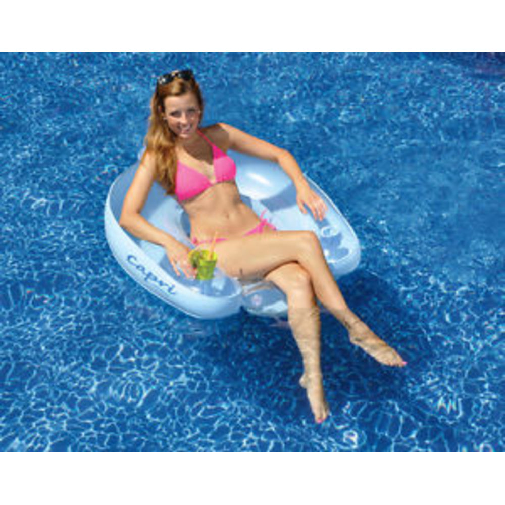 Pool Lounger | Swimline | Capri Seat Pool Lounger | One Size | Vinyl Heavy Duty