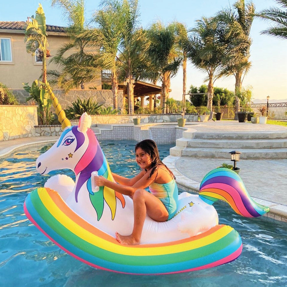 Rocker Pool Float | Swimline | 90587 | Unicorn | 60 Inch