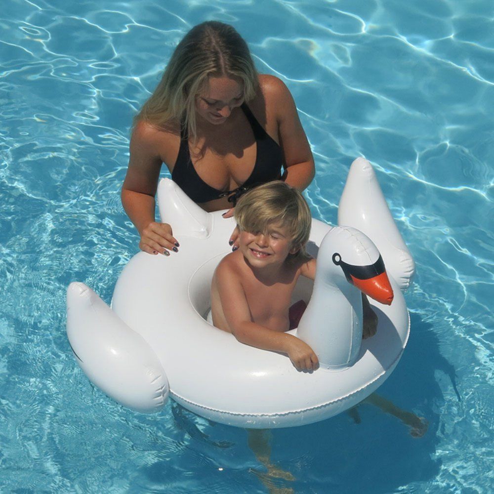 Pool Float | Swimline | Swan Baby Seat | Baby Size | Vinyl Back Support