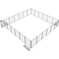 Pool Fence, 4 x 72 FT Pool Fences for Inground Pools, Removable Child Safety Pool Fencing, Easy DIY Installation Swimming Pool Fence, 340gms Teslin PVC Pool Fence Mesh Protects Kids and Pets