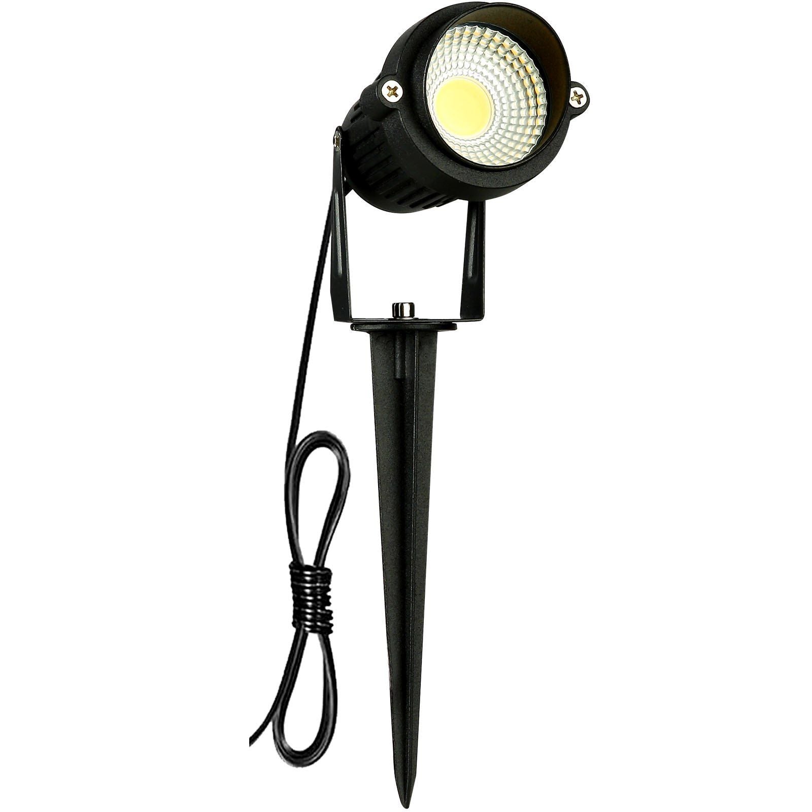 Landscape Lighting, 6W Low Voltage LED Landscape Lights, IP66 Waterproof Landscape Spotlights Yard Lawn Garden Pathway Outdoor Lights 12V 24V 450LM Warm White 3000K (12 Pack with Connectors)