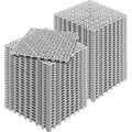 Interlocking Tile 55PCS Grey, Drainage Tiles 12" x 12"x 0.6 Splicing, PVC Interlocking Floor Tiles, Non-Slip Drainage Holes for Restroom, Bathroom, Kitchen, Pool, Wet Area