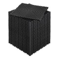 Interlocking Drainage Mat, 12'x12' Modular Interlocking Cushion Durable PP Material, 24 Pcs Splicing Drainage Mats, Non-Slip Drainage Floor Tile and Shower Mat, for Garage, Outdoor, Black