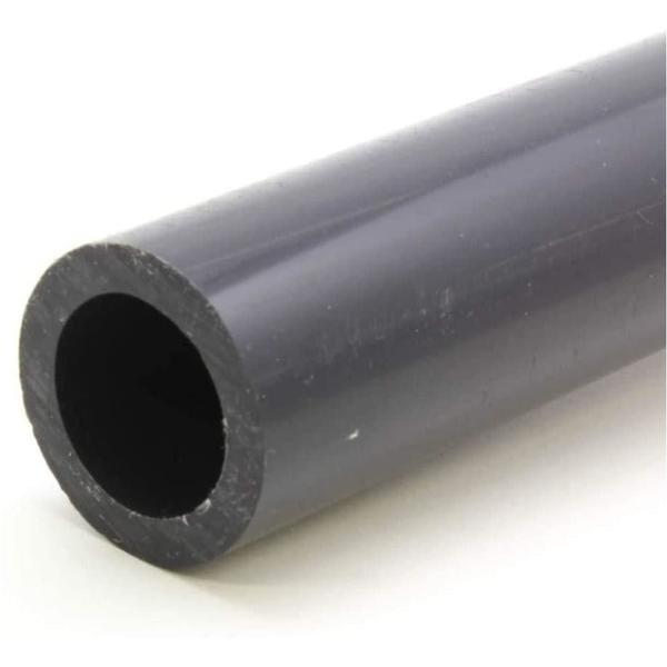 VENTRAL Schedule 80 PVC Pipe 3/4 Inch (1.05 OD), Grey, Cut Lengths for Industrial, Plumbing, Chemical, High-pressure